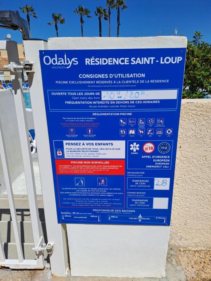 Studio Climatise Box 5 G Residence Odalys Saint Loup, Piscine ,Parking Prive Et Superette 25 アグド エクステリア 写真
